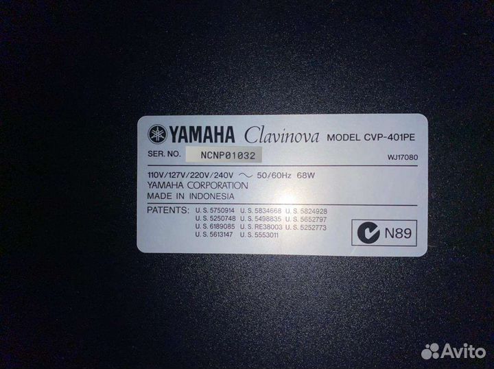 Цифровое пианино 88 клавиш yamaha clavinova