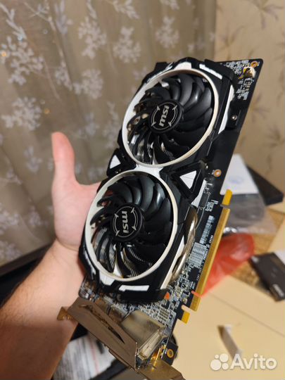 Видеокарта RX580 8GB 2304 SP MSI armor OC