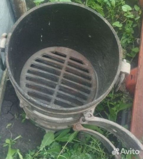 Печь буржуйка чугунная разборная СССР