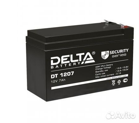 Аккумулятор Delta DT 1207