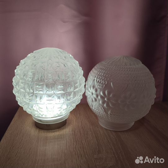 Плафон шар матовое стекло б/у туалет/ванная