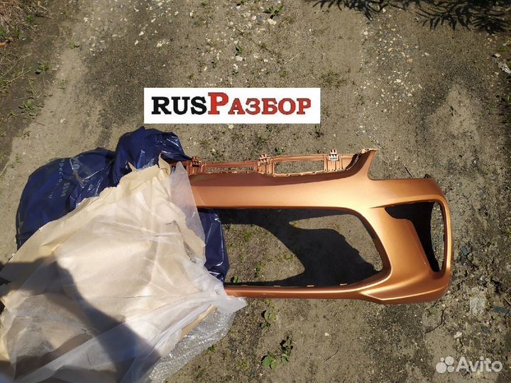 Бампер окрашенный в цвет Киа Рио 2017-2020