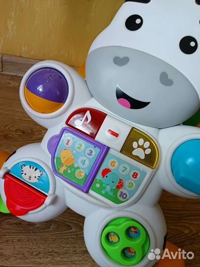Ходунки каталка зебра fisher price