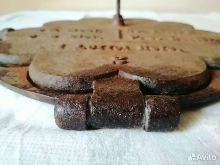 Пруссия. Старинная немецкая вафельница с рецептом