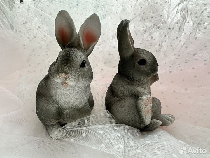 Зайчата милахи пасхальные фигурки