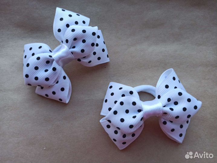 Бантики. Резинки для волос ручной работы
