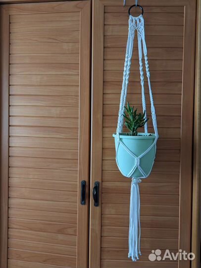 Кашпо подвесное макраме