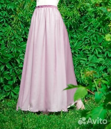 Шелковая юбка макси