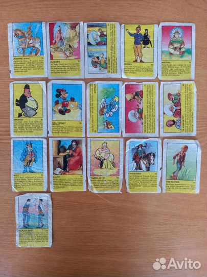 Вкладыши от жвачек Cola Cola