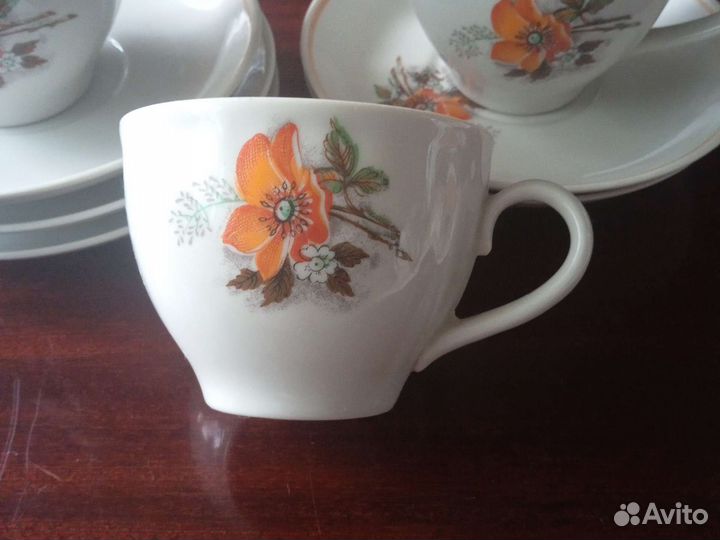 Чайные чашки с блюдцами СССР