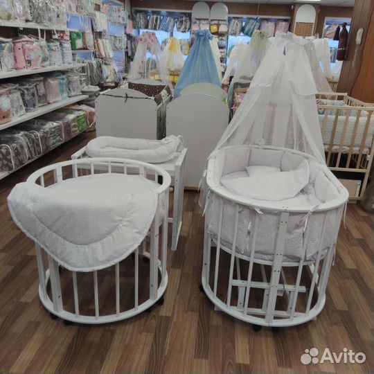 Бортики и комплект с балдахином детский