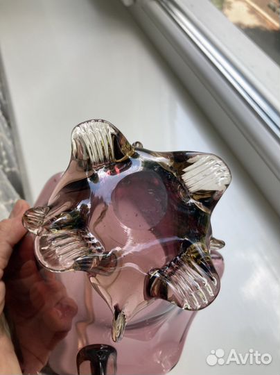 Сиреневое стекло СССР