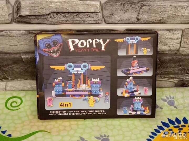Конструктор Poppy Хагги Вагги комплект 4 героя