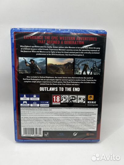 Диск PS4 Red Dead Redemption повр кор