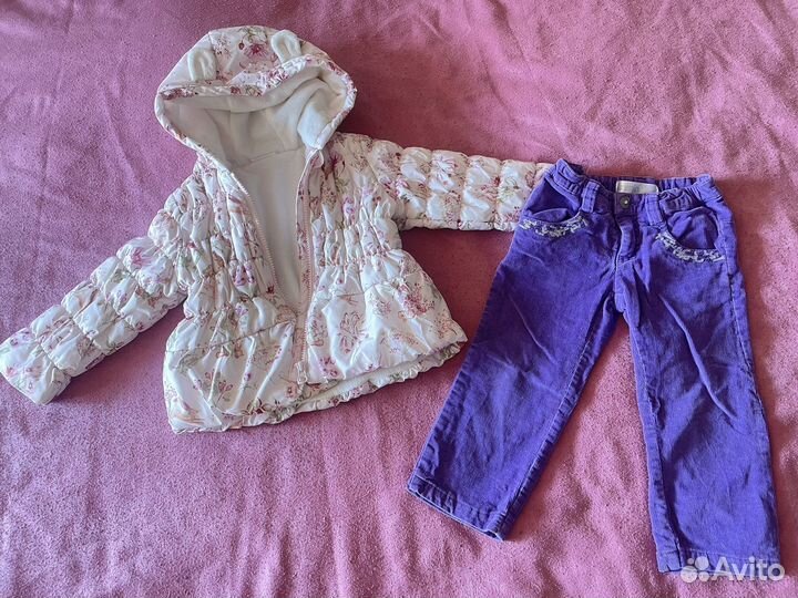 Пакет вещей для девочки 80-86-92