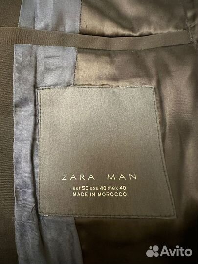 Костюм мужской классический двубортный Zara