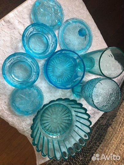 Купоросное аквамариновое стекло