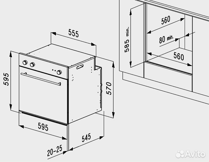 Духовой шкаф korting okb 1082 cri