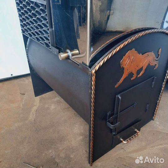 Печь банная из газовой трубы 530мм