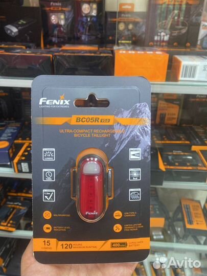 Велофара задняя Fenix BC05R V2.0 новинка