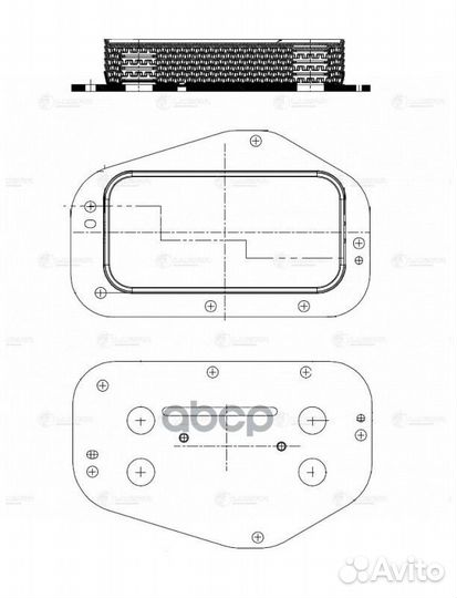 Радиатор масл. для а/м Chevrolet Cruze (09) /Opel