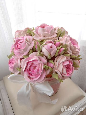 Букет из зефира, букет на выпускной, цветы