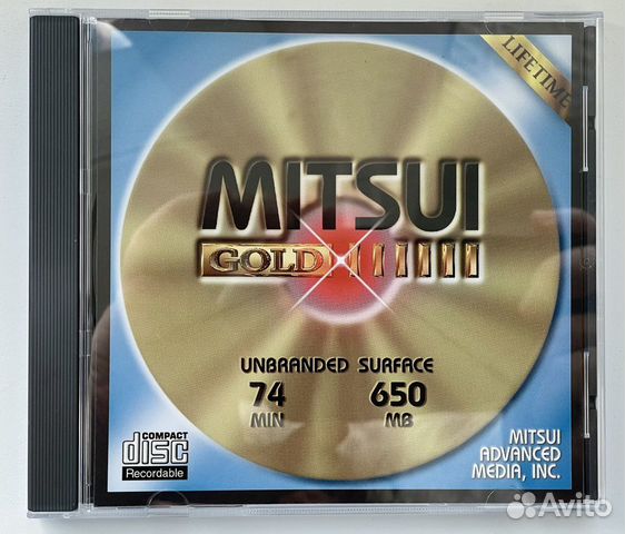 Mitsui Gold CD-R золото. Болванка, диск