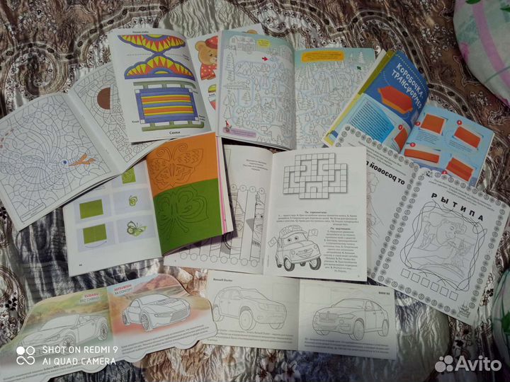 Новые развивающие книжки-раскраски-поделки