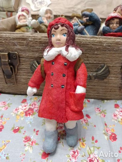 Ватные игрушки на елку