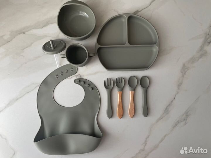 Наборы силиконовой посуды для малыша
