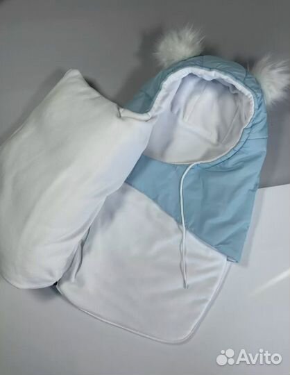 Зимний конверт на выписку новый