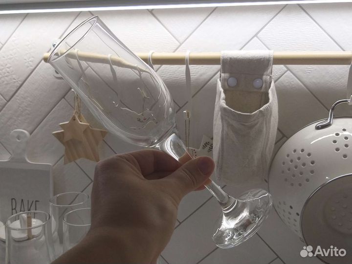 Бокалы под шампанское,6 шт 8 марта