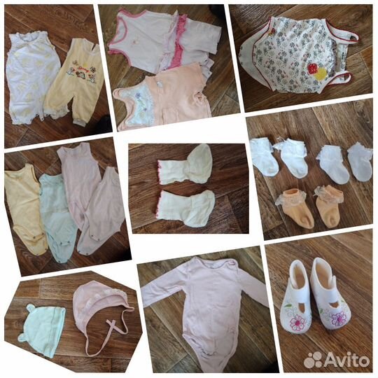 Огромный пакет вещей для девочки 62-74