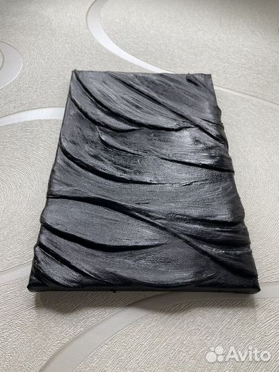 Картина абстракция пастой имитация ткани рельеф