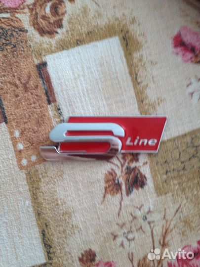 Шильдик S-Line на ауди
