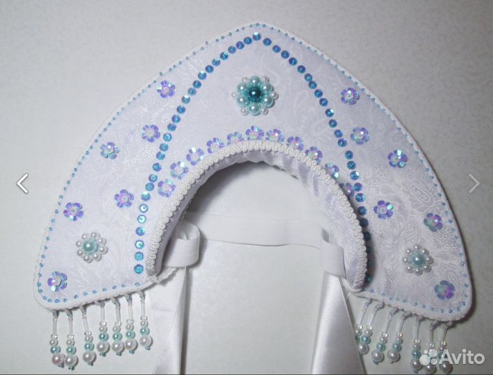 Кокошник снегурочки детский