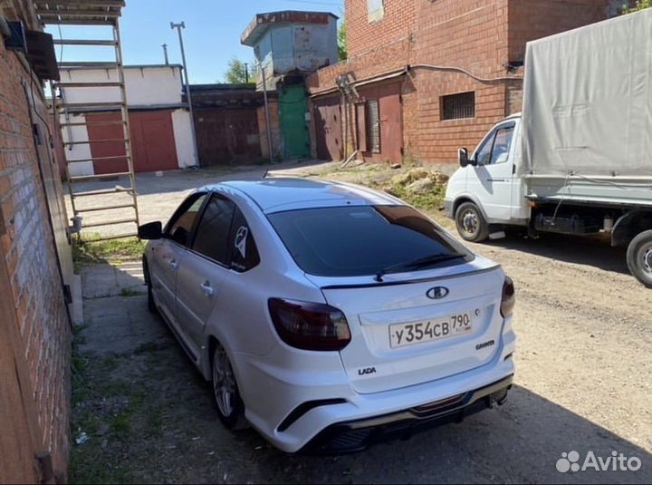 Тюнинг бампер на лада Гранту FL Лифтбек 2191