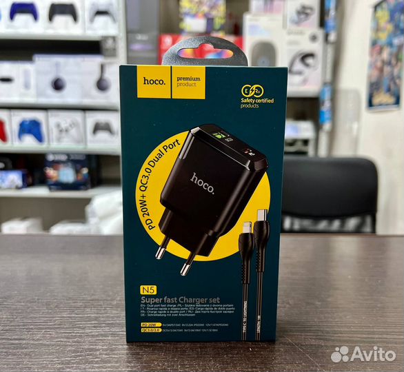 Блок питания Hoco Fast Charger Type-C to Lighting