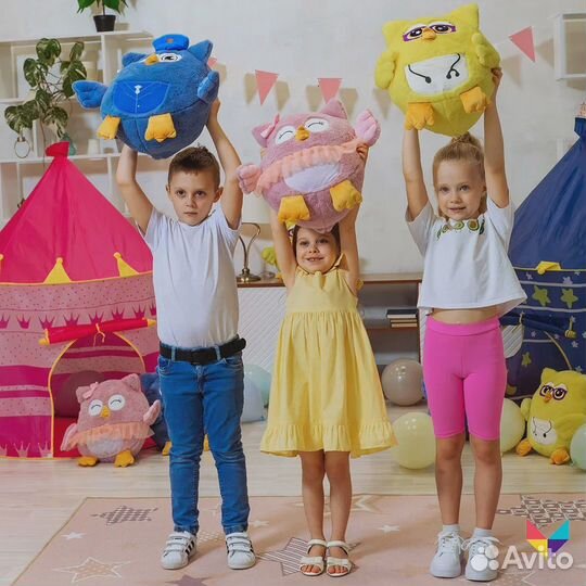 Игрушка сова 3 в 1 с пледом Профессия - Балерина а