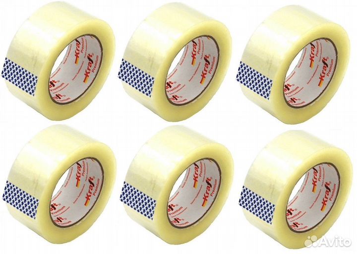 Лента клейкая, скотч прозрачный 66м. Х 48мм. 40мкм