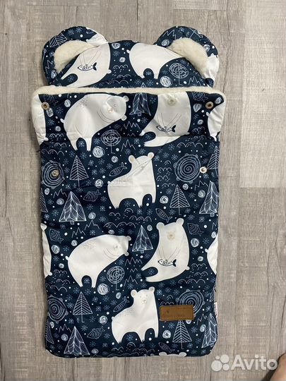 Конверт на выписку, в коляску - зимний