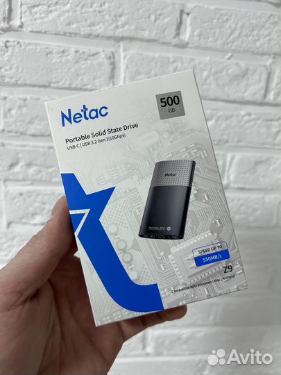 Внешний SSD диск Netac Z9 500гб (NT01Z9-500G-32BK)
