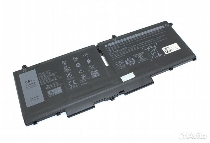 Аккумулятор для Dell 8H6WD, FK0VR 15.2V 3816mA