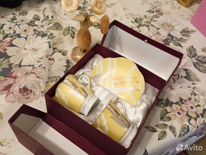 Кофейный набор фарфор на две персоны