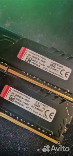 Оперативная память ddr4 hyperx fury 8gb