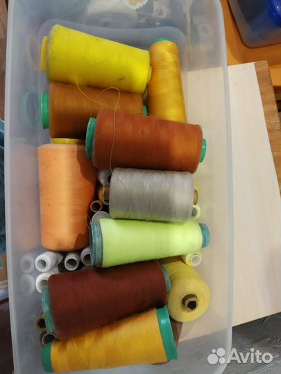 Нитки швейные остатки