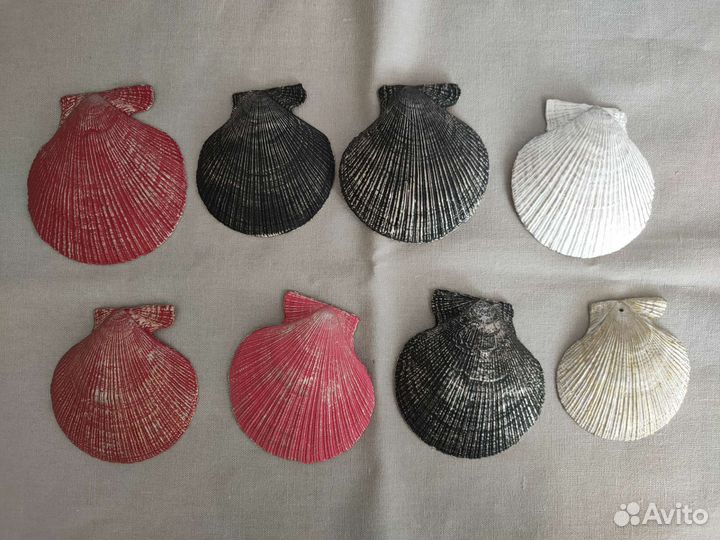 Ракушка гребешок декупаж