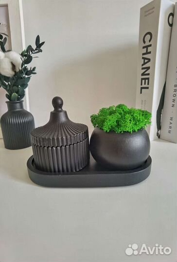 Кашпо со стабилизированным мхом