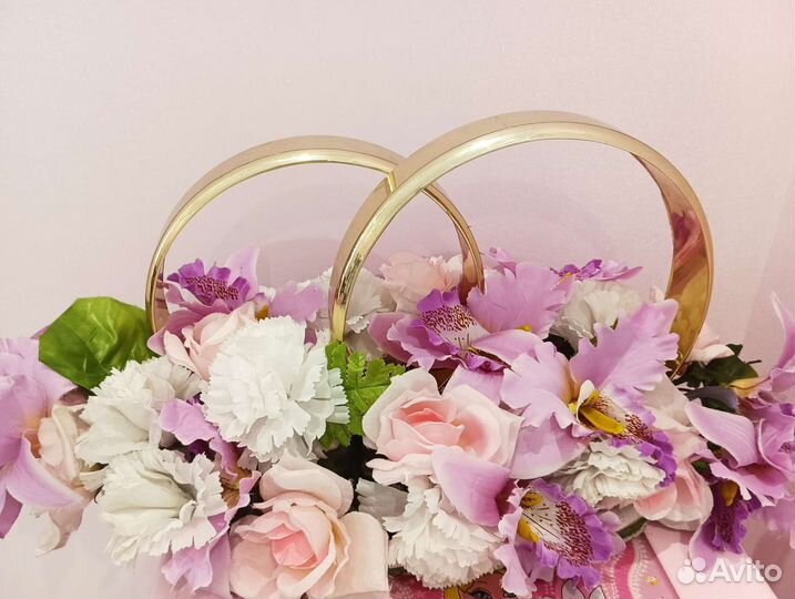 Свадебные украшения на машину