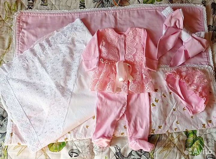 Набор комплект на выписку летний